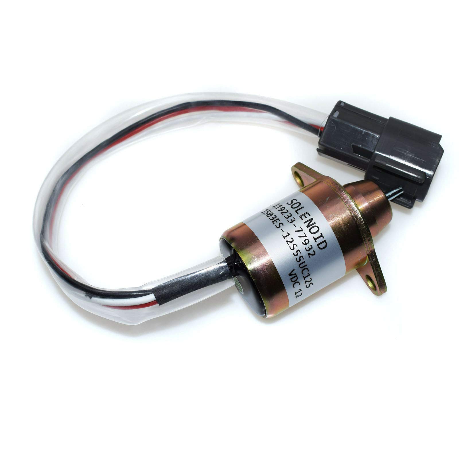 ちだ様 12V Fuel Shutdown Shut Off Solenoid 119233-77932 for Yanmar 3TNV70